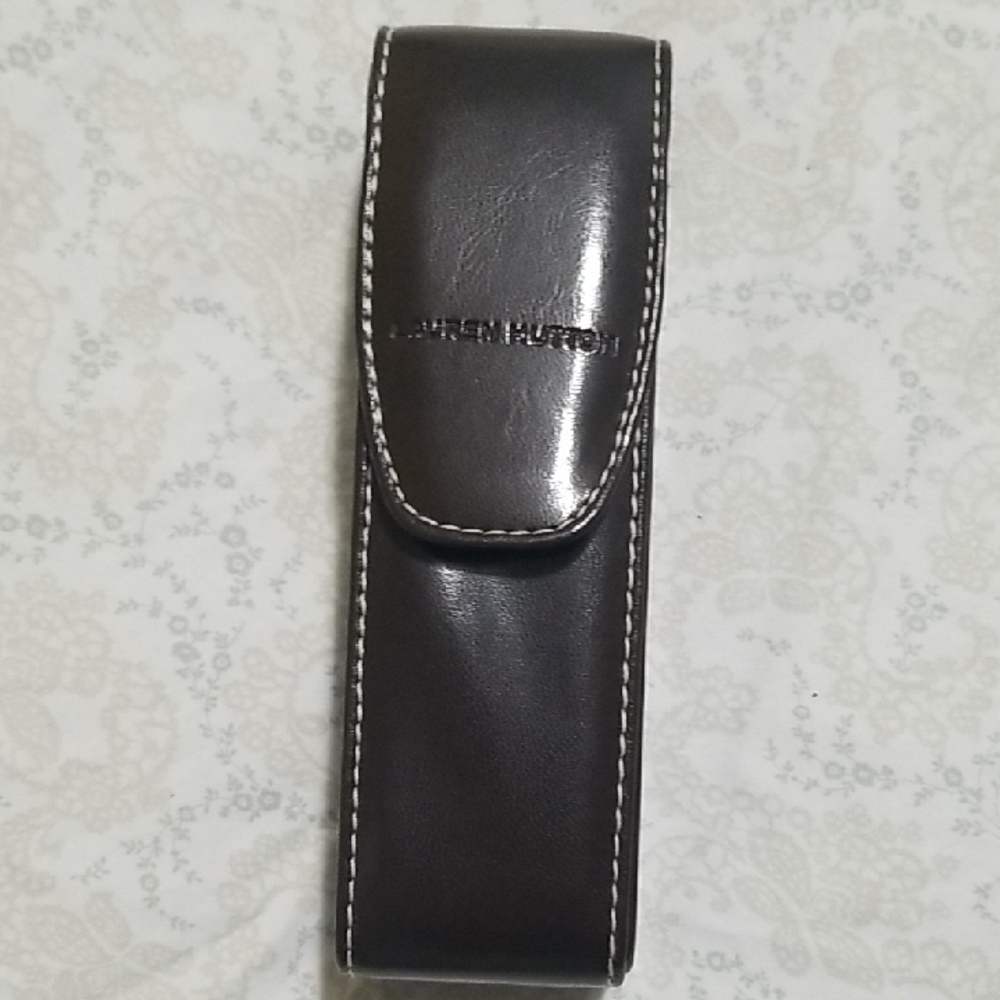 Lauren Hutton Black Leather Case